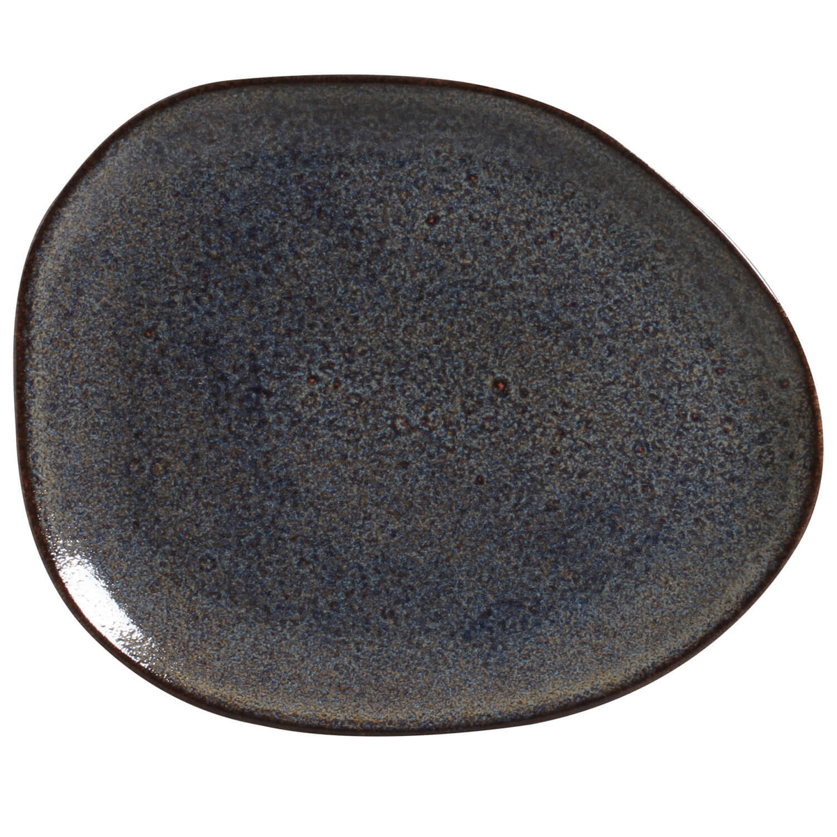 Porto Brasil TITANIUM OVAL DINNER PLATE ORGANIC STONEWARE dia. 12.2"  SKU: '15314109401
