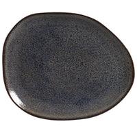 Porto Brasil TITANIUM OVAL DINNER PLATE ORGANIC STONEWARE dia. 12.2"  SKU: '15314109401