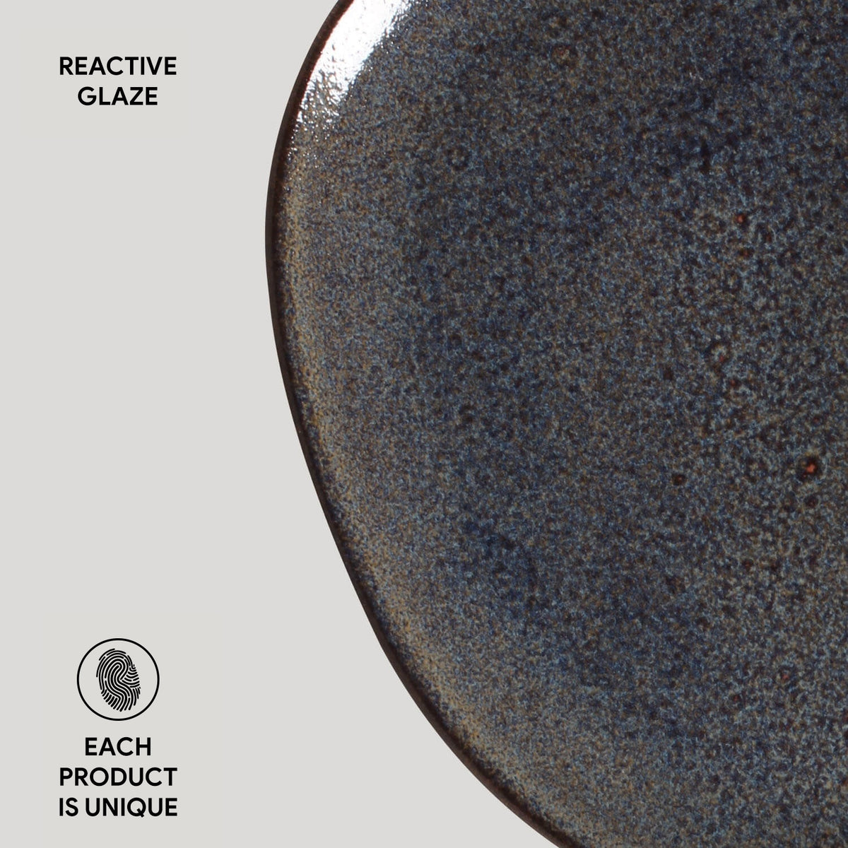 Porto Brasil TITANIUM OVAL DINNER PLATE ORGANIC STONEWARE dia. 12.2"  SKU: '15314109401