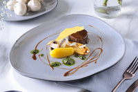 Porto Brasil DUST OVAL DINNER PLATE ORGANIC STONEWARE dia. 12.2"  SKU: '15314115801