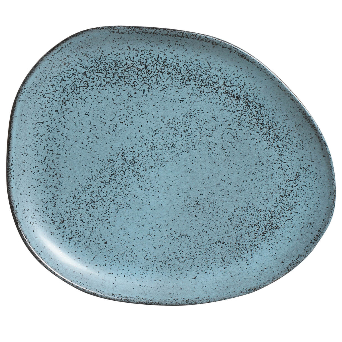 Porto Brasil NIGHT SKY OVAL DINNER PLATE ORGANIC STONEWARE dia. 12.2"  SKU: '1531477201