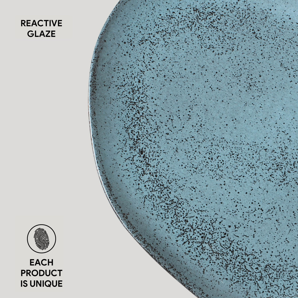 Porto Brasil NIGHT SKY OVAL DINNER PLATE ORGANIC STONEWARE dia. 12.2"  SKU: '1531477201