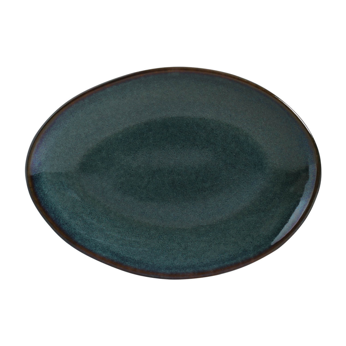 Porto Brasil OCEANO OVAL DESSERT PLATE ORGANIC STONEWARE dia. 8.86"  SKU: '15414106701