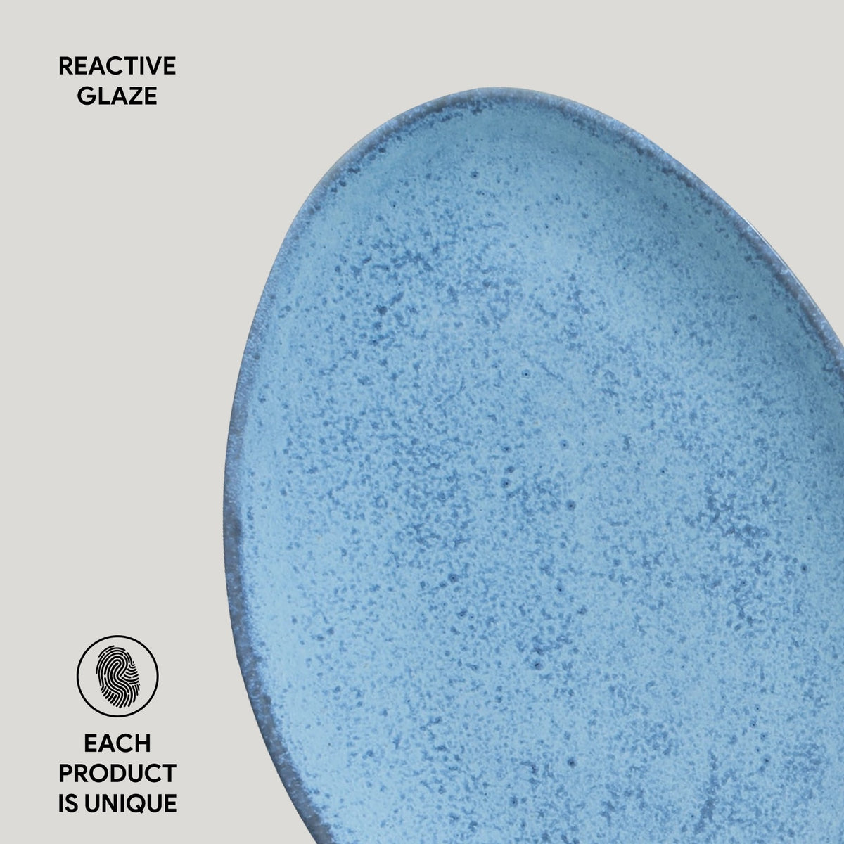 Porto Brasil BREEZE OVAL DESSERT PLATE ORGANIC STONEWARE dia. 8.86"  SKU: '15414109001