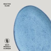 Porto Brasil BREEZE OVAL DESSERT PLATE ORGANIC STONEWARE dia. 8.86"  SKU: '15414109001