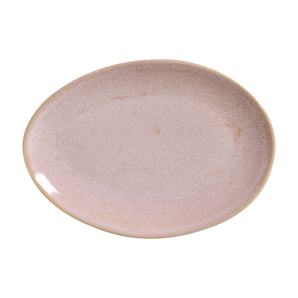 Porto Brasil LITCHI OVAL DESSERT PLATE ORGANIC STONEWARE dia. 8.86"  SKU: '15414109201