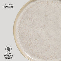 Porto Brasil LATTE BREAD PLATE STONEWARE dia. 6.1x0.63"  SKU: '15931108501