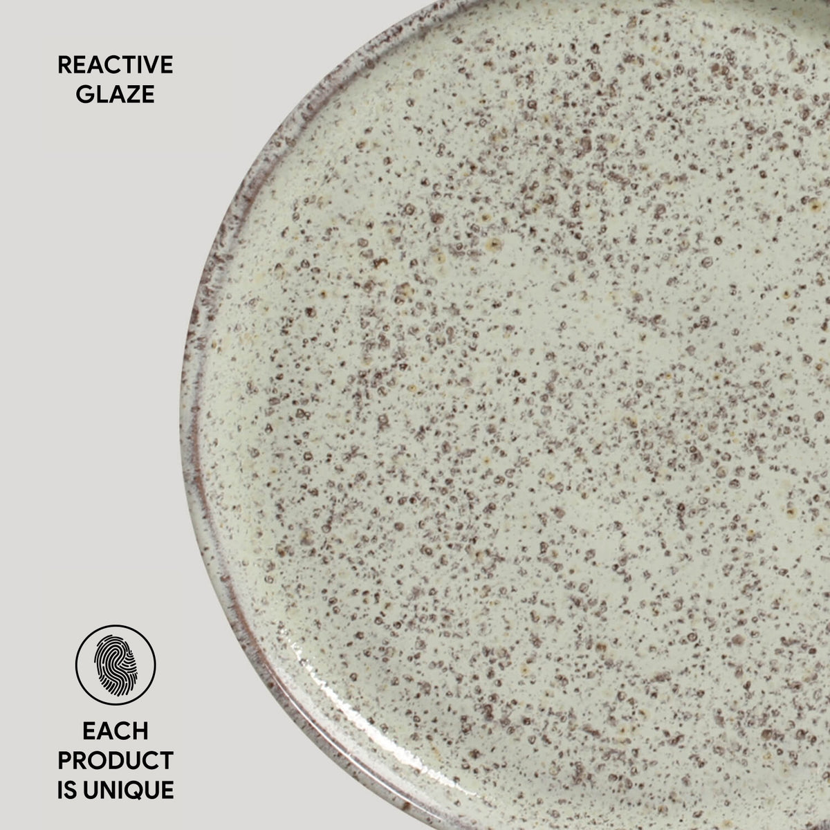 Porto Brasil PISTACHE BREAD PLATE STONEWARE dia. 6.1x0.63"  SKU: '15931108801