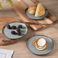 Porto Brasil TOURMALINE BREAD PLATE STONEWARE dia. 6.1x0.63"  SKU: '15931108901