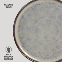 Porto Brasil TOURMALINE BREAD PLATE STONEWARE dia. 6.1x0.63"  SKU: '15931108901