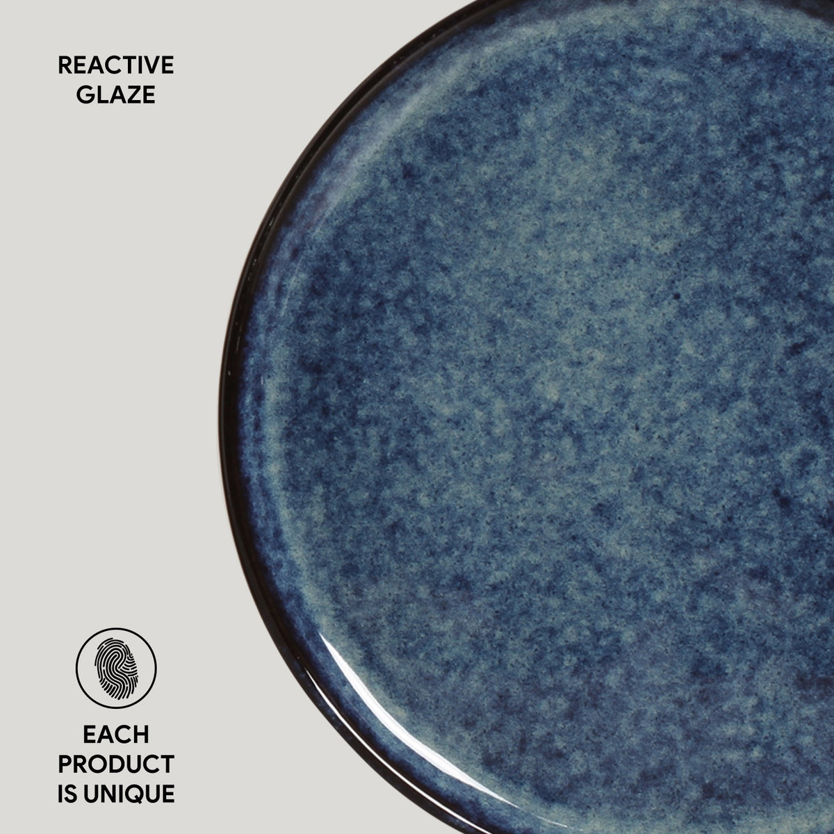 Porto Brasil DENIM BREAD PLATE STONEWARE dia. 15.5x1.6CM  SKU: '15931113001