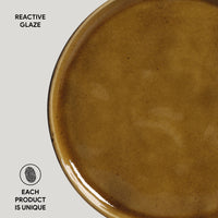 Porto Brasil AMBER BREAD PLATE STONEWARE dia. 6.1x0.63"  SKU: '1593177101