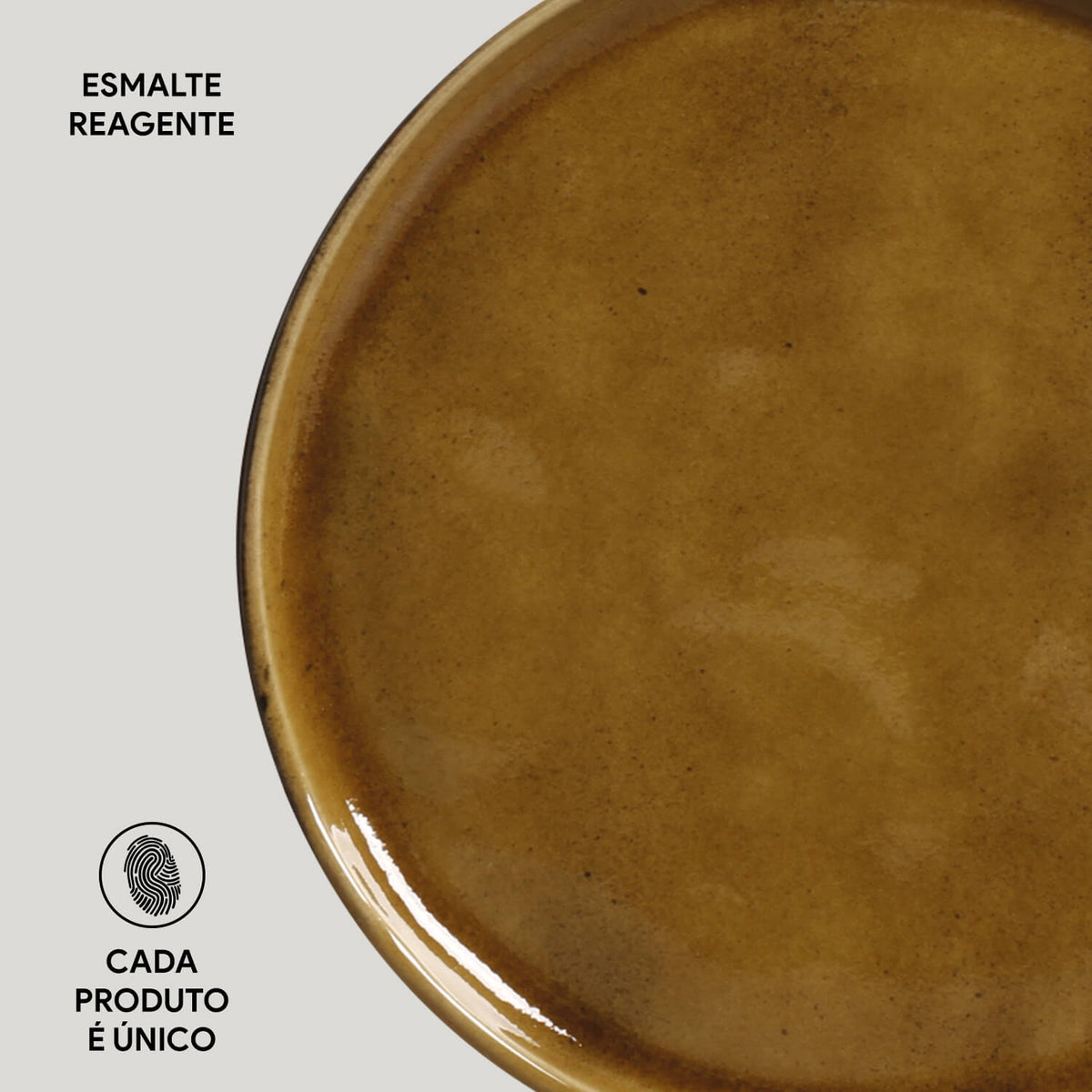 Porto Brasil AMBER BREAD PLATE STONEWARE dia. 6.1x0.63"  SKU: '1593177101