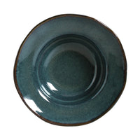 Porto Brasil OCEANO DEEP RIM PLATE  STONEWARE dia. 7.48x2.17"  SKU: '16014106701