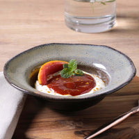 Porto Brasil TOURMALINE DEEP RIM PLATE  STONEWARE dia. 7.48x2.17"  SKU: '16014108901