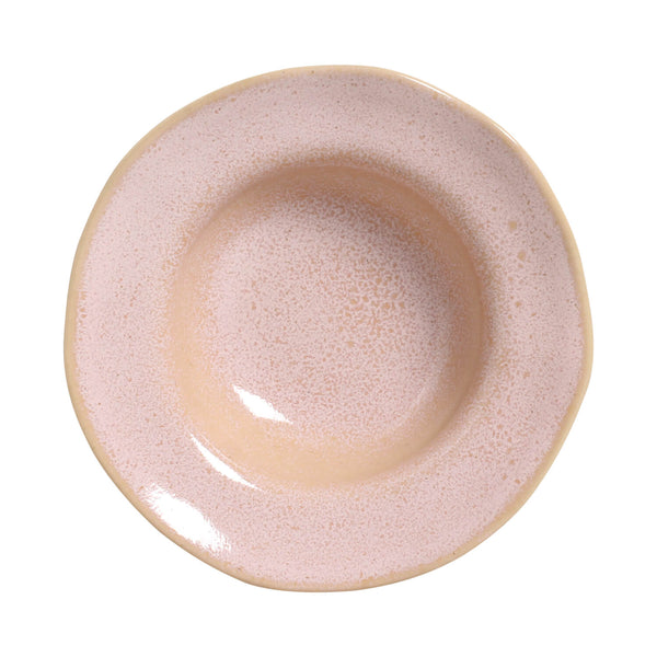 Porto Brasil LITCHI DEEP RIM PLATE  STONEWARE dia. 7.48x2.17"  SKU: '16014109201
