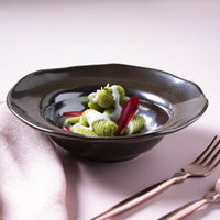 Porto Brasil METALLICA DEEP RIM PLATE  STONEWARE dia. 7.48x2.17"  SKU: '16014109301