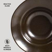 Porto Brasil METALLICA DEEP RIM PLATE  STONEWARE dia. 7.48x2.17"  SKU: '16014109301