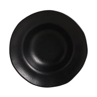 Porto Brasil MATTE BLACK DEEP RIM PLATE  STONEWARE dia. 7.48x2.17"  SKU: '1601473901