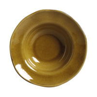 Porto Brasil AMBER DEEP RIM PLATE  STONEWARE dia. 7.48x2.17"  SKU: '1601477101