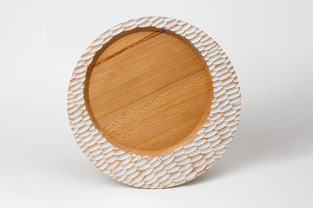 CHARGER PLATE Beech 12.99 inches #0518