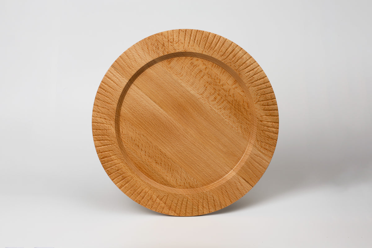 CHARGER PLATE Beech 12.99 inches #0521