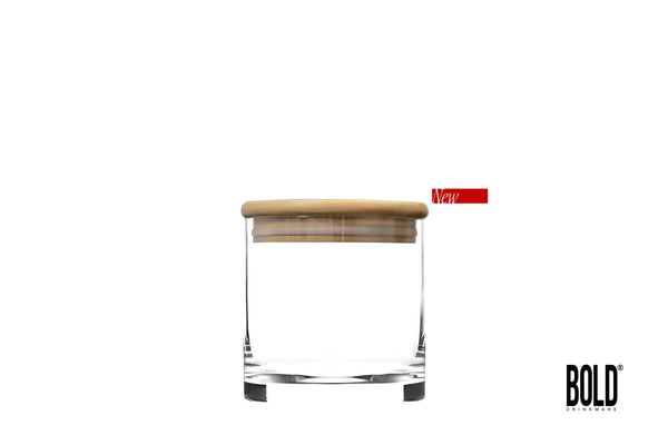 Cayman 8.25" Bartop Canister w/ Bamboo Top