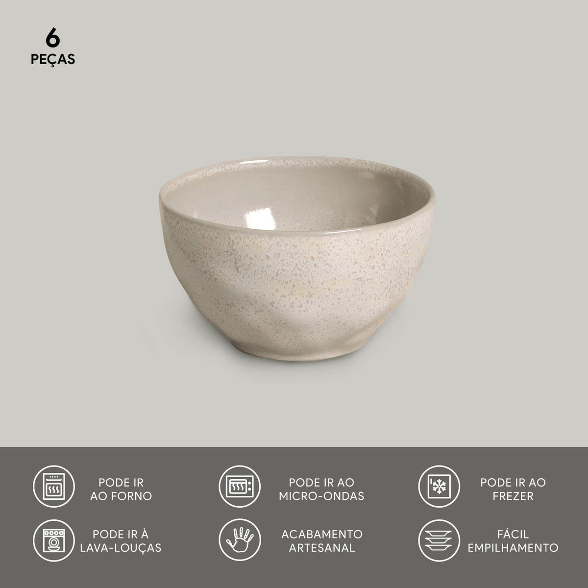 Porto Brasil LATTE BOWL ORGANIC STONEWARE dia. 5.24"  SKU: '1914108501
