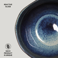 Porto Brasil DENIM BOWL ORGANIC STONEWARE dia. 5.24"  SKU: '1914113001