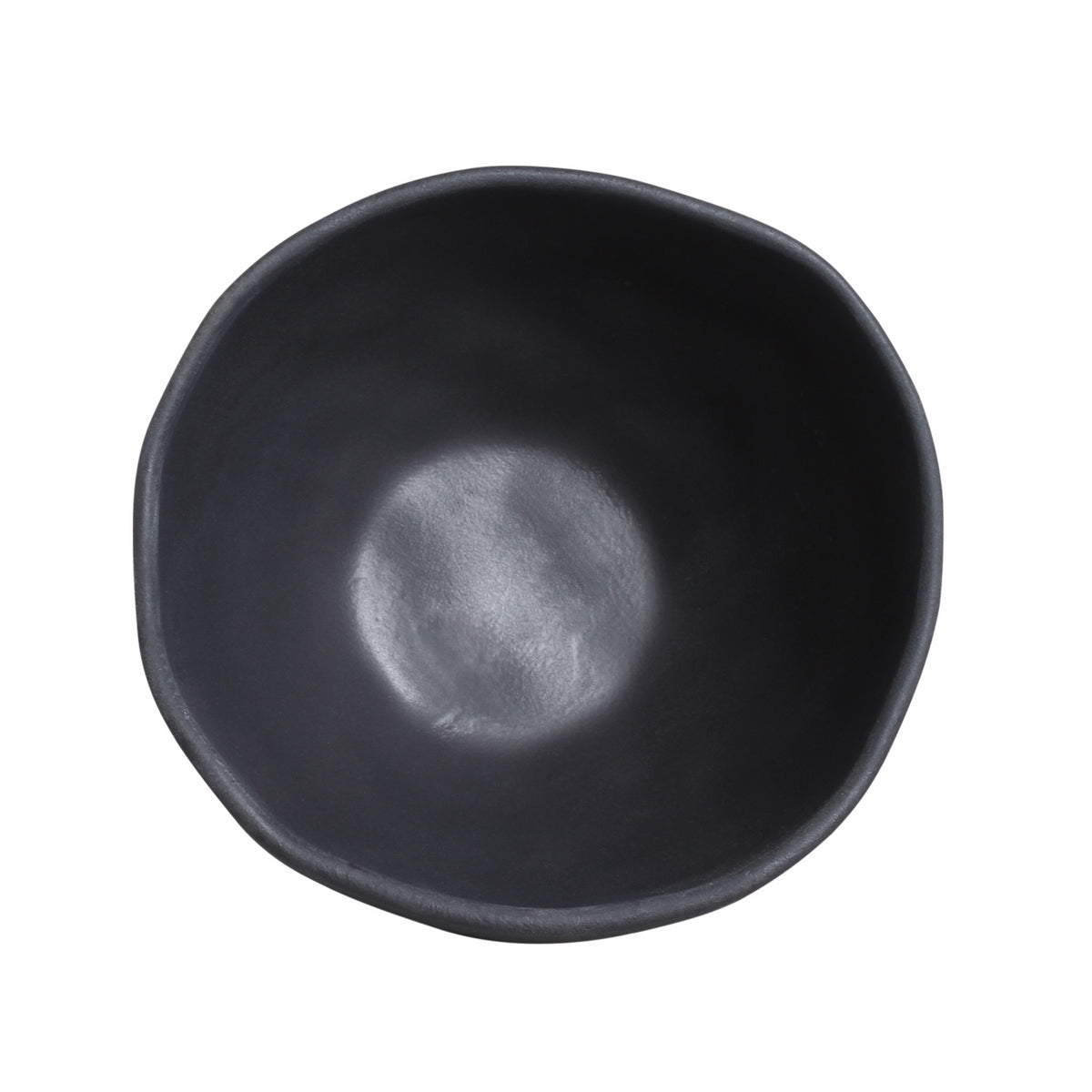 Porto Brasil MATTE BLACK BOWL ORGANIC STONEWARE dia. 5.24"  SKU: '191473901