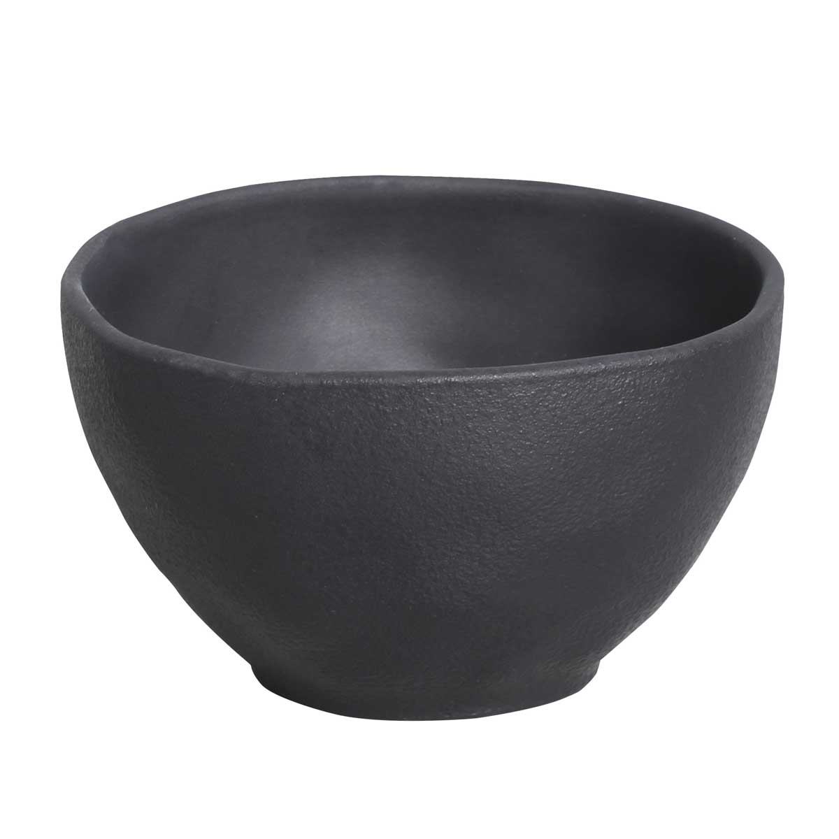 Porto Brasil MATTE BLACK BOWL ORGANIC STONEWARE dia. 5.24"  SKU: '191473901