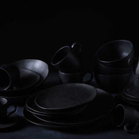 Porto Brasil MATTE BLACK BOWL ORGANIC STONEWARE dia. 5.24"  SKU: '191473901