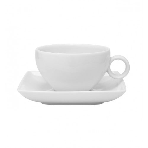 Vista Alegre Carre White - Breakfast Cup & Saucer SKU: 21091794
