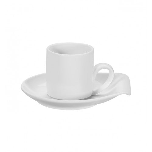 Vista Alegre Multiforma White - Coffee Cup 9cl with Saucer Drop SKU: 21104689