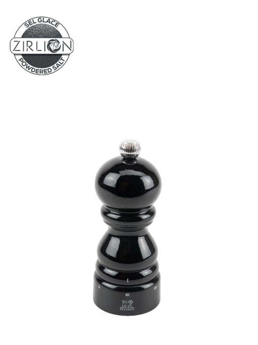 Peugeot Paris u'Select Zirlion Salt Mill, Wood, Black Lacquer, 12 cm - 5 in SKU: 2369000