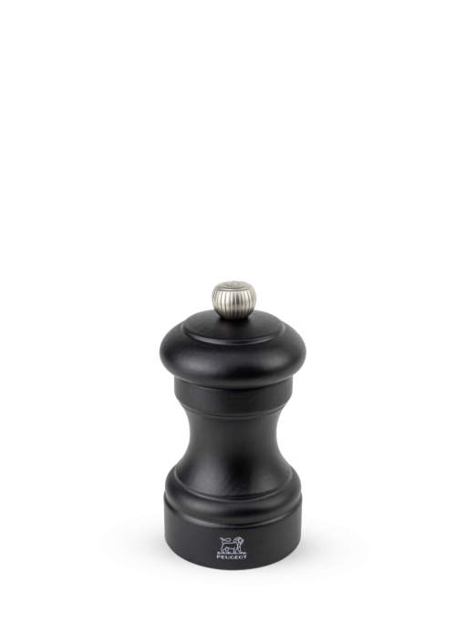 Peugeot Bistro Zirlion Salt Mill, Matte Black, 10 cm - 4 in SKU: 24208