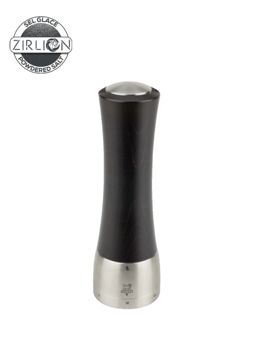 Peugeot Madras Zirlion Salt Mill, u'Select, Wood/Stainless, Chocolate, 21 cm - 8 in SKU: 2523600