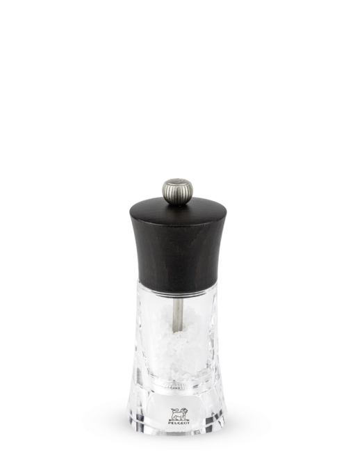 Peugeot Oleron Zirlion Salt Mill, Acrylic/Wood, Chocolate, 14 cm - 5 in SKU: 28411