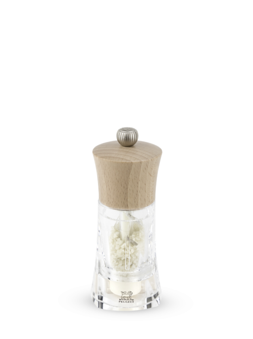 Peugeot Oleron Wet Sea Zirlion Salt Mill, Acrylic/Wood, Natural, 14 cm - 5 in SKU: 2992000