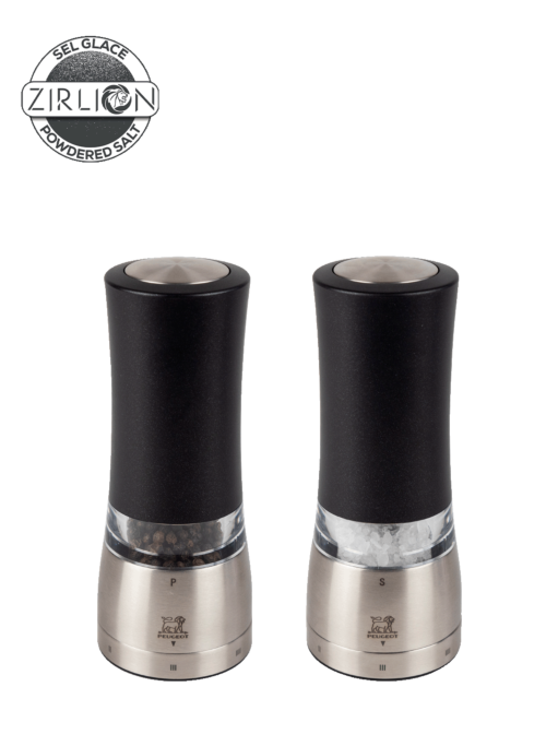 Peugeot Daman Electric Duo, u'Select, Pepper Mill and Zirlion Salt Mill, Iridescent Black, 18 cm - 7 in SKU: 2/4317900