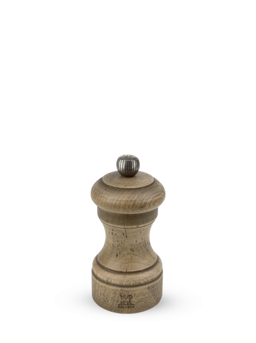 Peugeot Bistro Antique Zirlion Salt Mill, Wood, Antiqued, 10 cm - 4 in SKU: 30940