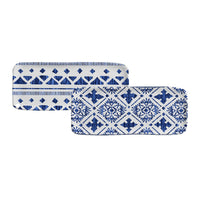 Porto Brasil MAYA RECTANGULAR PR MEDIUM ORGANIC STONEWARE dia. 12.99x5.12" SET OF 2 DESIGNS  SKU: '34014117901