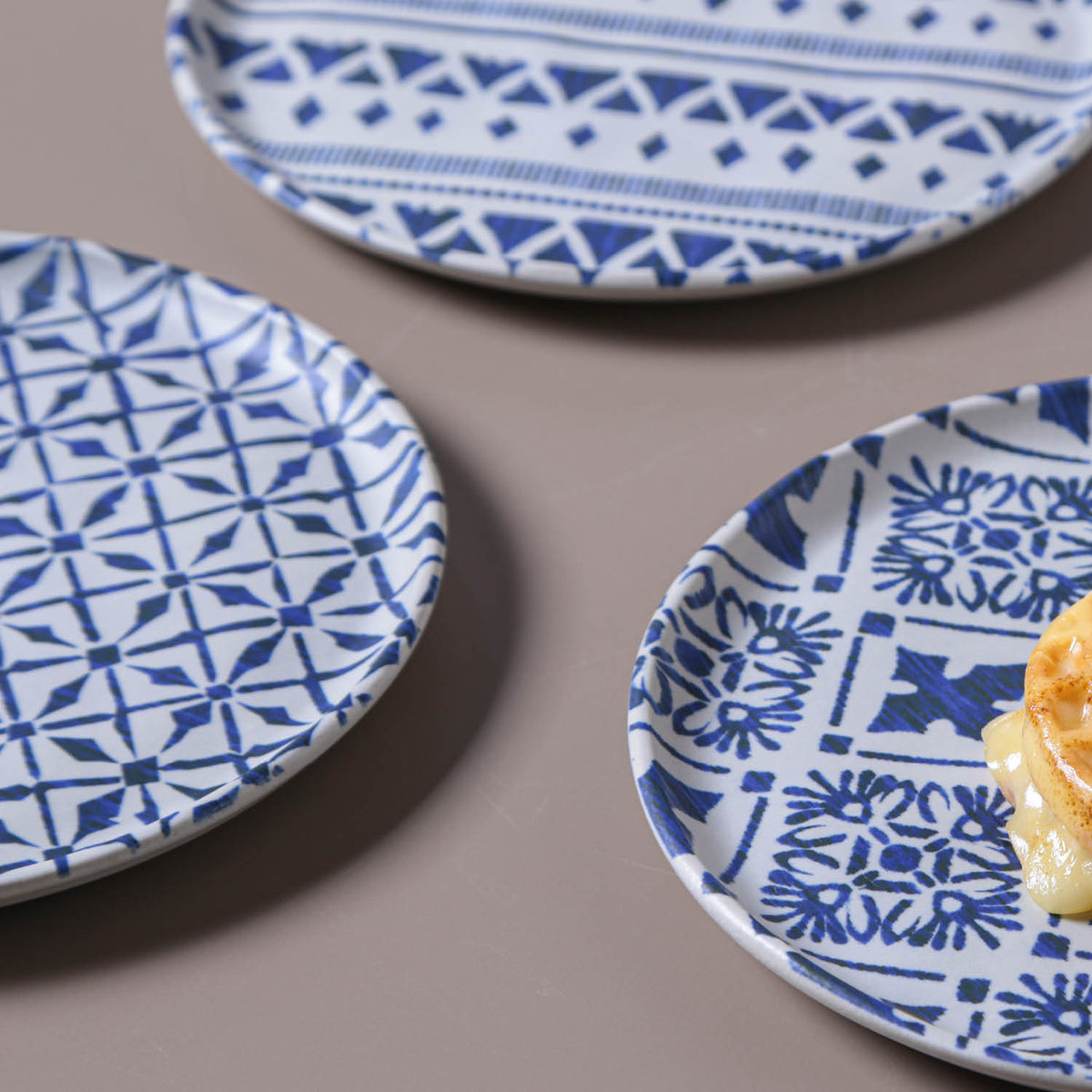 Porto Brasil MAYA DESSERT PLATE BIO STONEWARE dia. 8.46" - SET OF 3 DESIGNS  SKU: '3431117901