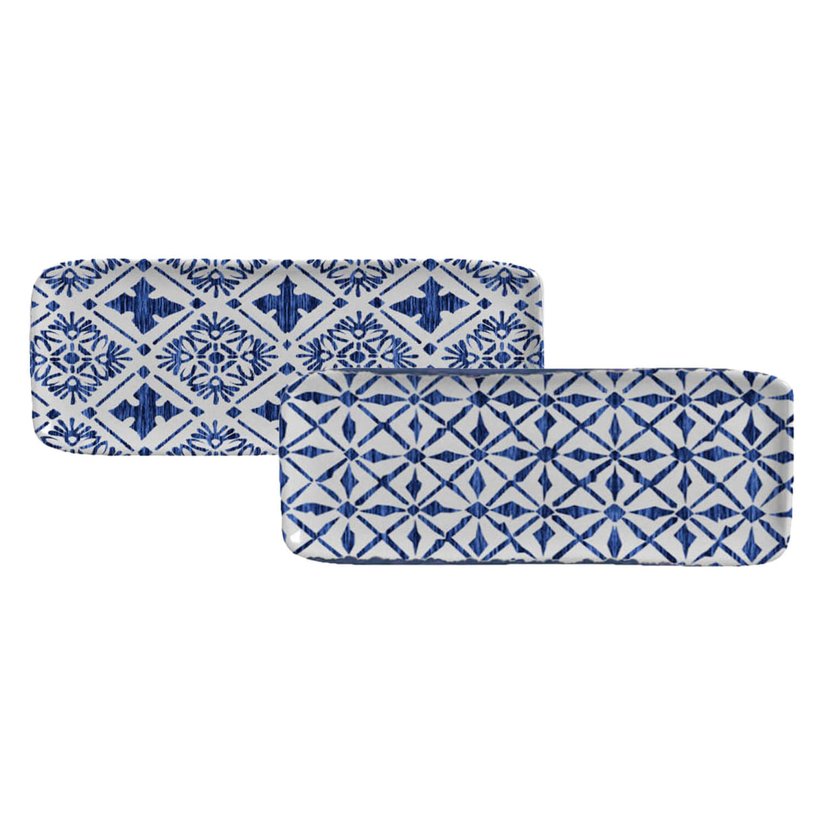 Porto Brasil MAYA RECTANGULAR PR ORGANIC STONEWARE dia. 8.66x3.74" SET OF 2 DESIGNS  SKU: '35014117901