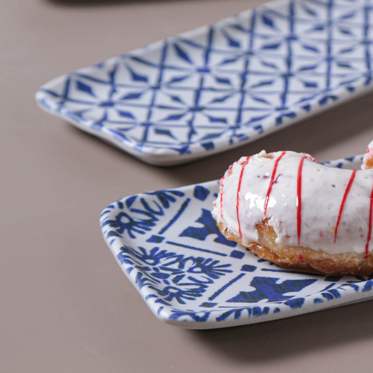 Porto Brasil MAYA RECTANGULAR PR ORGANIC STONEWARE dia. 8.66x3.74" SET OF 2 DESIGNS  SKU: '35014117901