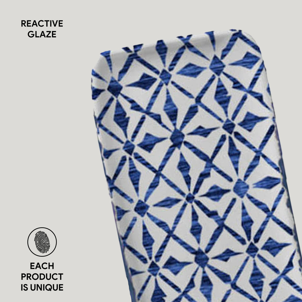 Porto Brasil MAYA RECTANGULAR PR ORGANIC STONEWARE dia. 8.66x3.74" SET OF 2 DESIGNS  SKU: '35014117901