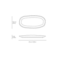 Porto Brasil MAYA SHALLOW OVAL PR ORGANIC STONEWARE dia. 9.06x4.33" SET OF 2 DESIGNS  SKU: '35114117901