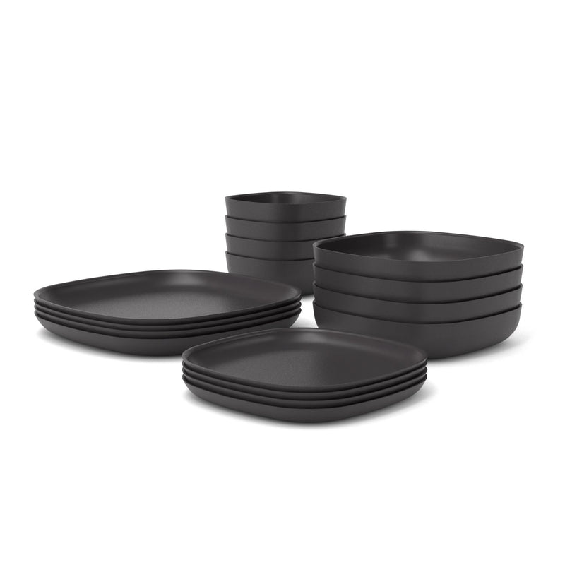 Dining Essentials 16 Piece Set - Black – Hospitality Provisions