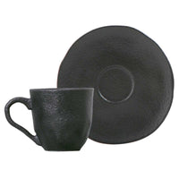 Porto Brasil MATTE BLACK ORGANIC COFFEE CUP + ORGANIC SAUCER  SKU: '351473901