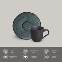 Porto Brasil NIGHT SKY ORGANIC COFFEE CUP + ORGANIC SAUCER  SKU: '351481301